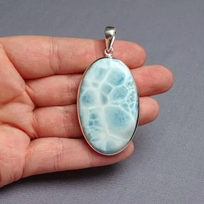 Larimar-Anhänger Top-Qualität 21,7g, Dominikanische Republik