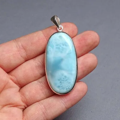 Larimar-Anhänger Top-Qualität 18,4g, Dominikanische Republik