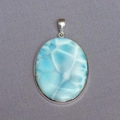 Larimar pendant top quality 22.3g, Dominican Republic