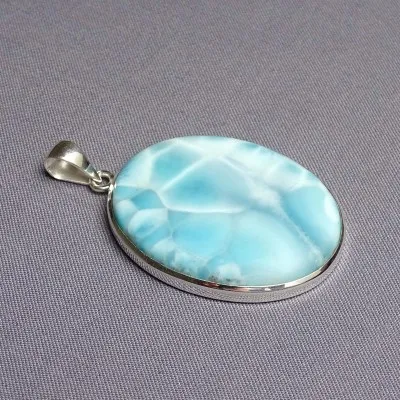 Larimar pendant top quality 22.3g, Dominican Republic