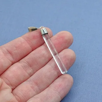 Aquamarine natural crystal pendant 1.7g, Afghanistan