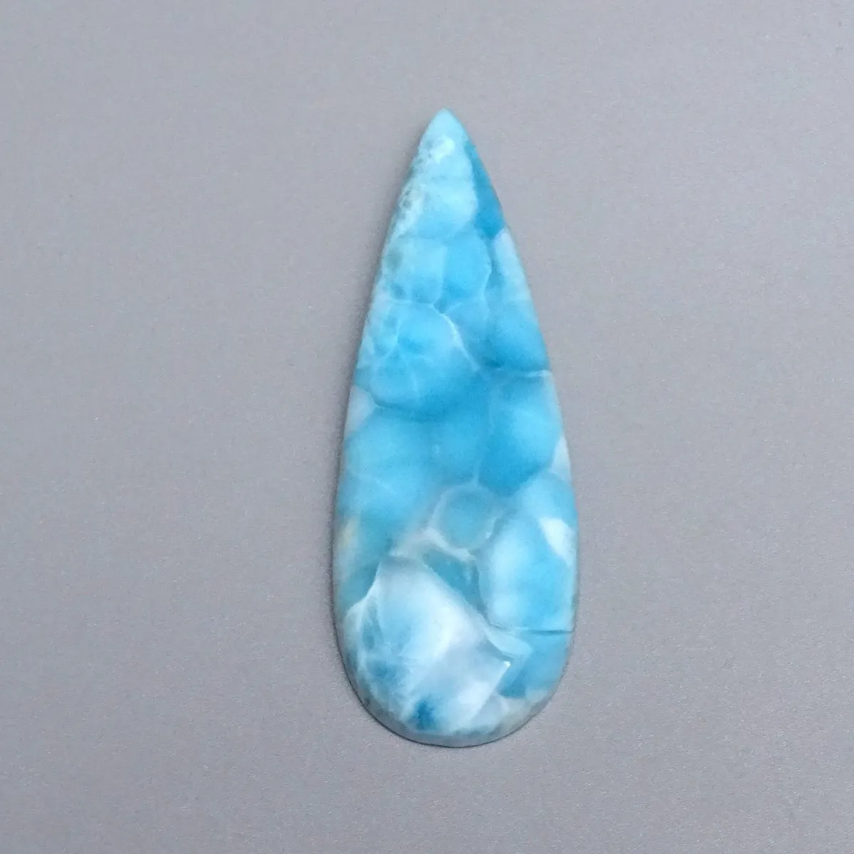 Larimar natural polished cabochon 46.9g, Dominican Republic