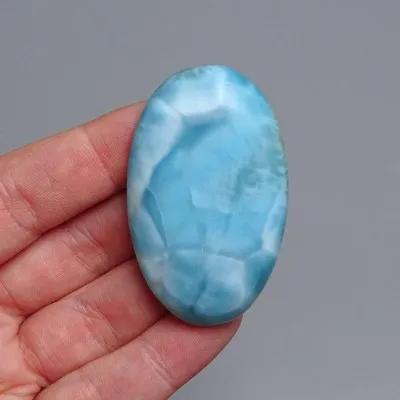 Larimar přírodní leštěný kabošon 29,3g, Dominikánská republika
