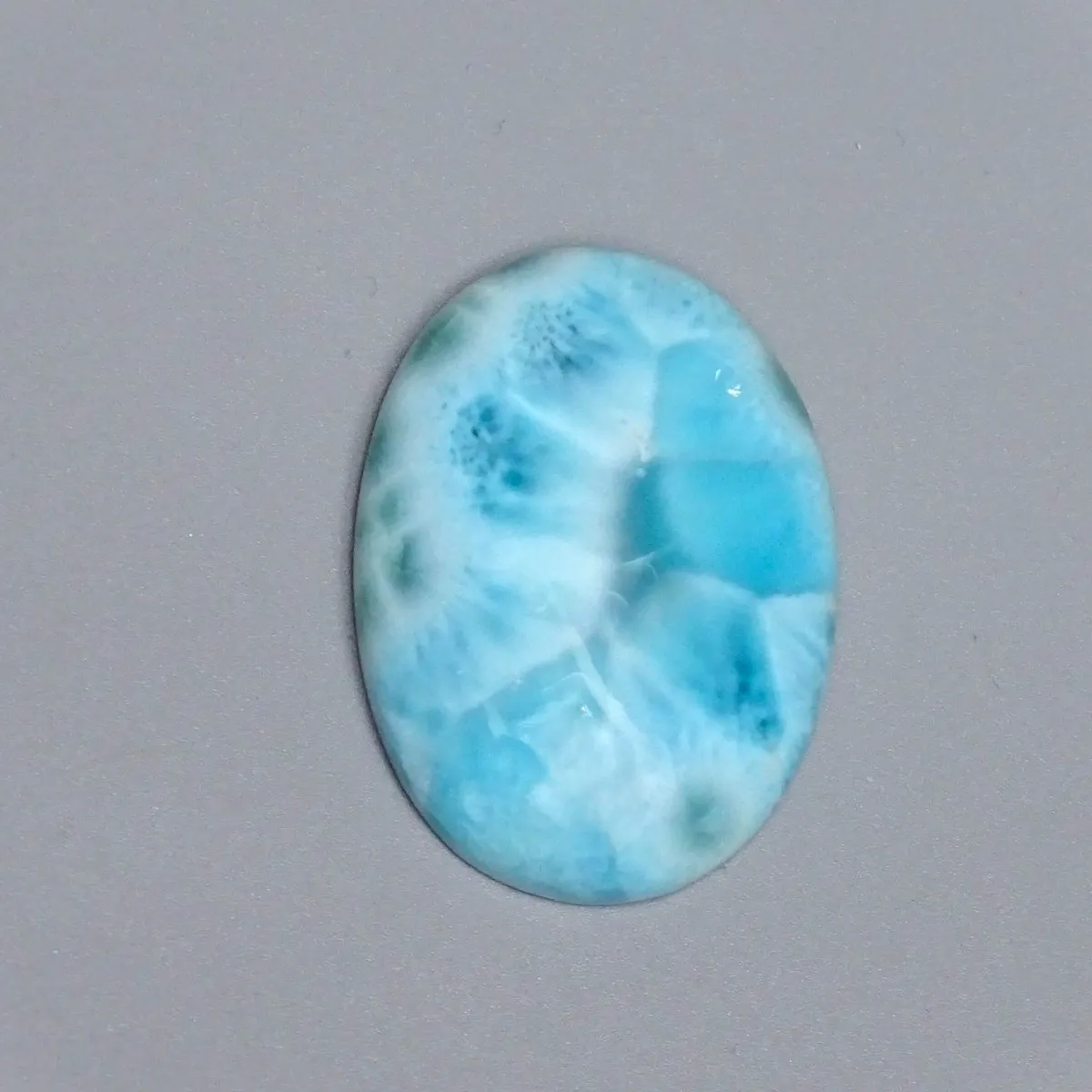 Larimar přírodní leštěný kabošon 35,5g, Dominikánská republika