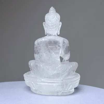 Himalaya-Kristall sitzender Buddha 968g, Pakistan