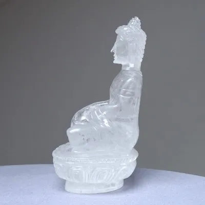 Himalayan crystal seated Buddha 968g, Pakistan