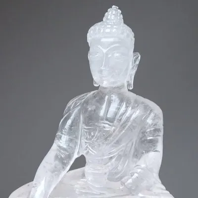 Himalaya-Kristall sitzender Buddha 968g, Pakistan
