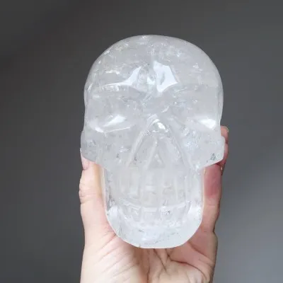 Quartz crystal skull 1459g, Brazil