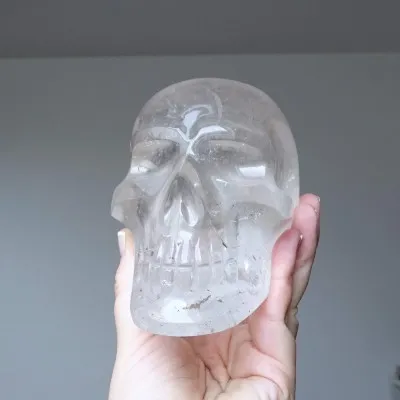 Quartz crystal skull 1105g, Brazil