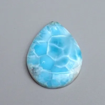 Larimar natürlich polierter Cabochon 22,8g, Dominikanische Republik