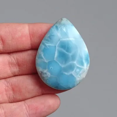 Larimar natürlich polierter Cabochon 22,8g, Dominikanische Republik