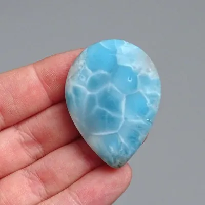 Larimar natürlich polierter Cabochon 22,8g, Dominikanische Republik