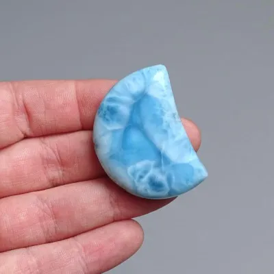 Larimar natürlich polierter Cabochon 22,2g, Dominikanische Republik