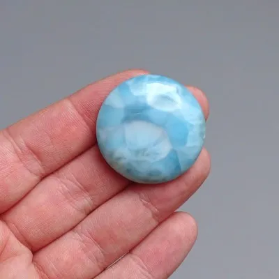 Larimar přírodní leštěný kabošon 14,9g, Dominikánská republika
