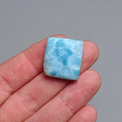 Larimar natural polished cabochon 7.9g, Dominican Republic