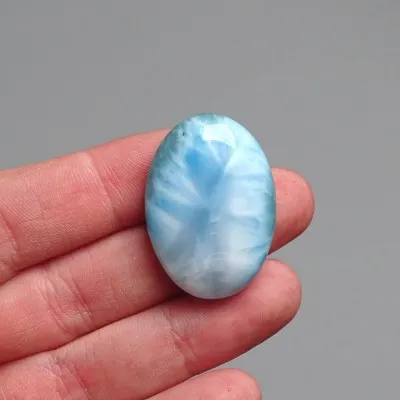 Larimar přírodní leštěný kabošon 13,2g, Dominikánská republika