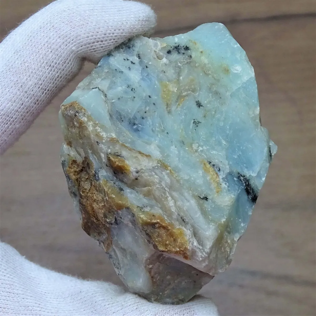 Andský modrý opál - 138,3 g, Peru