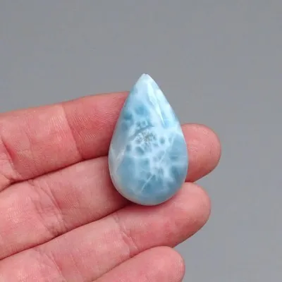Larimar natürlich polierter Cabochon 10g, Dominikanische Republik