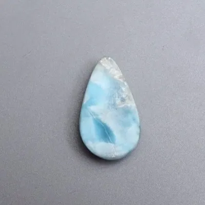Larimar natural polished cabochon 10.8g, Dominican Republic