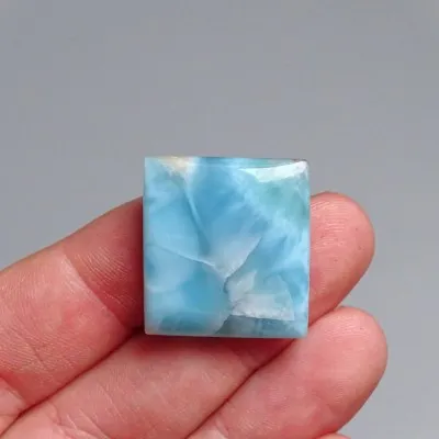 Larimar natural polished cabochon 7.8g, Dominican Republic