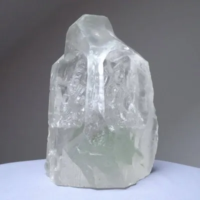Goddess Parvati with Ganesha in Himalayan crystal 3919g, Pakistan