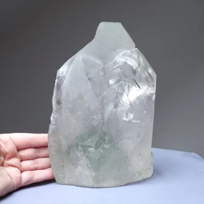 Goddess Parvati with Ganesha in Himalayan crystal 3919g, Pakistan