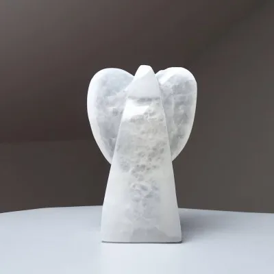 Selenite angel 394g, Morocco