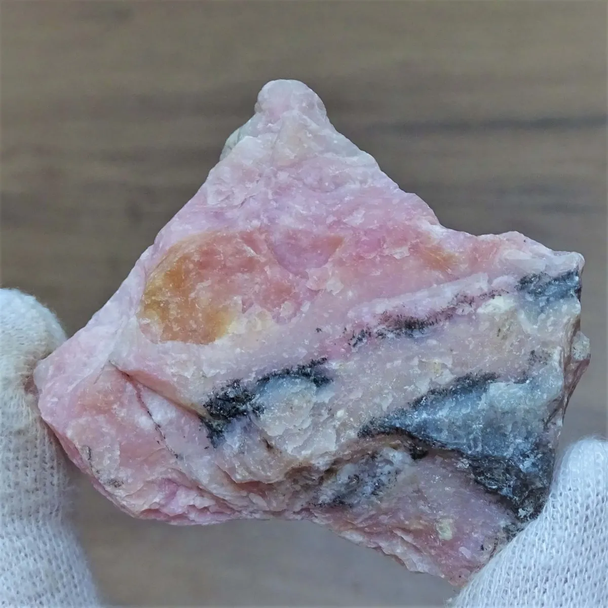 Andský růžový opál - 48,9 g, Peru