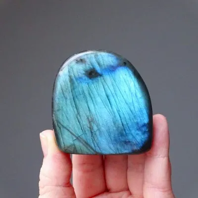 Labradorite natural polished top quality 98g, Madagascar
