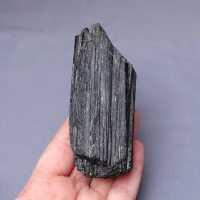 Tourmaline raw crystal black - skoryl 297g, Brazil