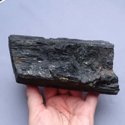 Tourmaline raw crystal black - skoryl 983g, Brazil