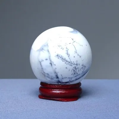 Dendritischer Opal (Merlinit) Kugel 155g, Madagaskar