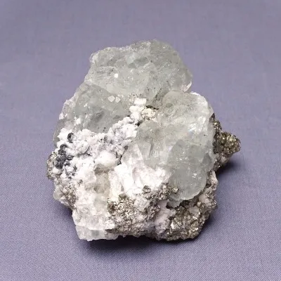Fluorit kombinace s pyritem 435g, Peru