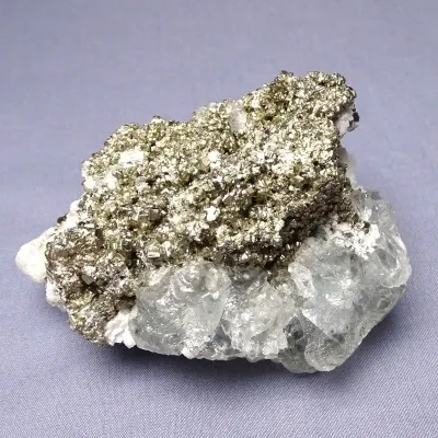 Fluorit kombinace s pyritem 435g, Peru