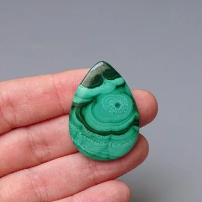 Malachit-Cabochon 10,3g, Kongo