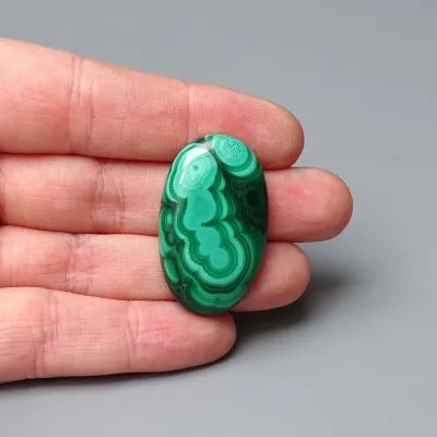 Malachite cabochon 11g, Congo