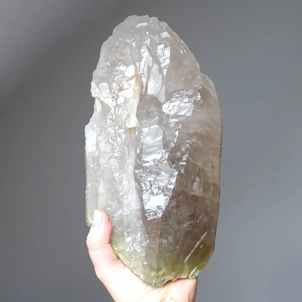 Smoky quartz natural master crystal elestial 3557g, Brazil