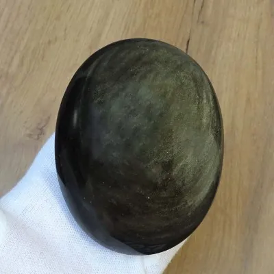Obsidián zlatý (hmatka) - vel.L