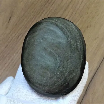 Goldener Obsidian (Berührung) - Größe L.
