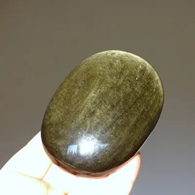 Goldener Obsidian (Berührung) - Größe L.