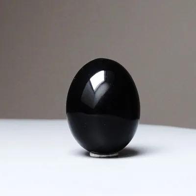 Obsidián černý (vejce) - vel.M