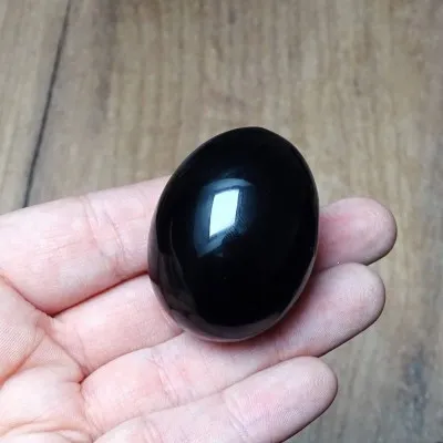Obsidián černý (vejce) - vel.M