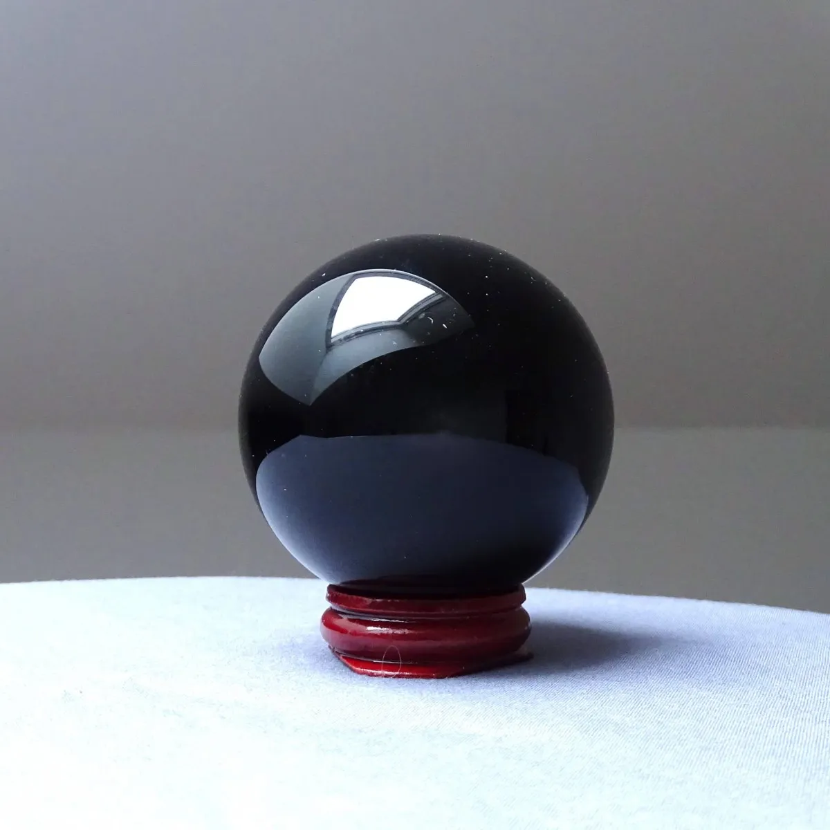 Black obsidian ball size L, Mexico