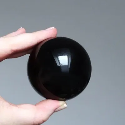 Black obsidian ball size L, Mexico