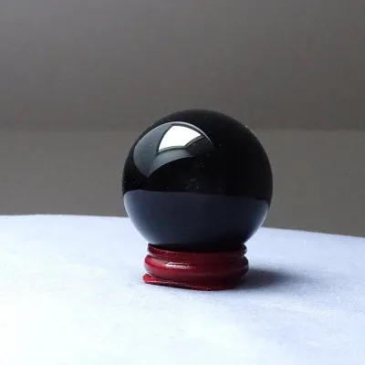 Schwarze Obsidiankugel Größe M, Mexiko