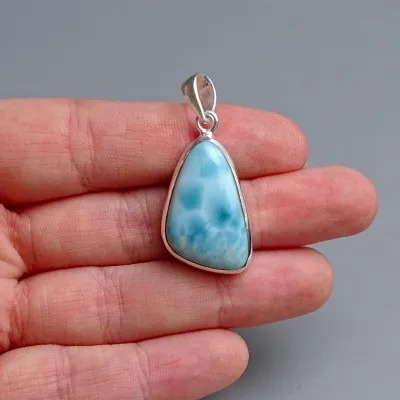 Larimar-Anhänger Top-Qualität 8g, Dominikanische Republik