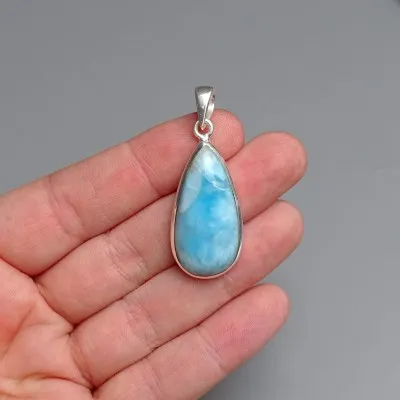Larimar-Anhänger Top-Qualität 8g, Dominikanische Republik