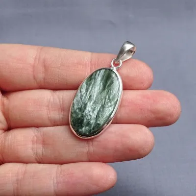 Serafinite pendant in silver 5.8g, Russia