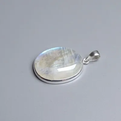 Mondstein-Anhänger in Silber 16,2g, Top-Qualität Indien