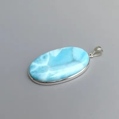 Larimar přívěšek top kvalita 27,8g, Dominikánská republika